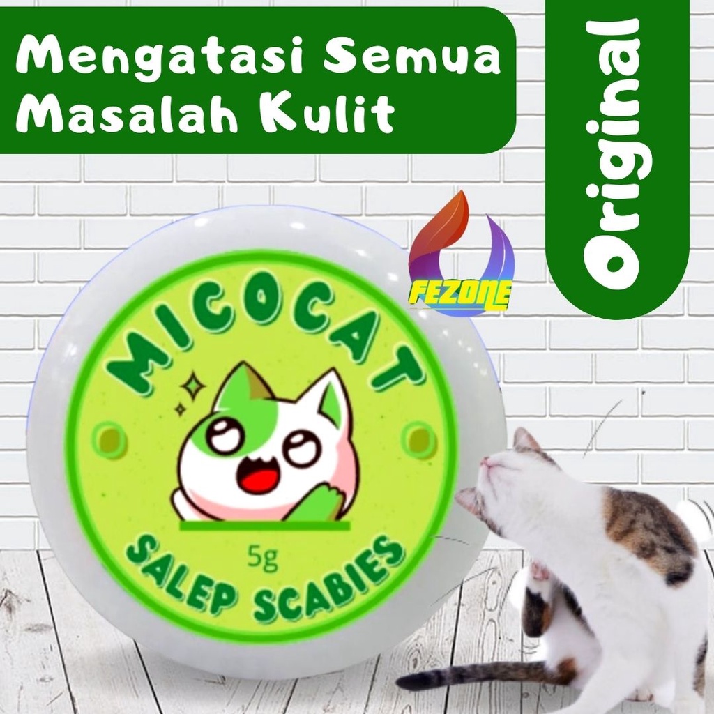 Obat Salep Scabies Jamur Parasit untuk Kitten Kucing Anjing Micocat FEZONE