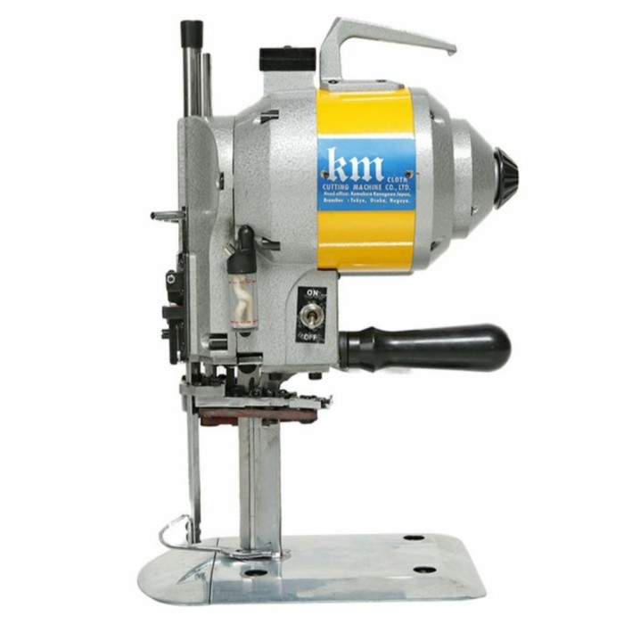 Mesin potong bahan kain tegak 5" KM EU(china)/Mesin potong kain Km