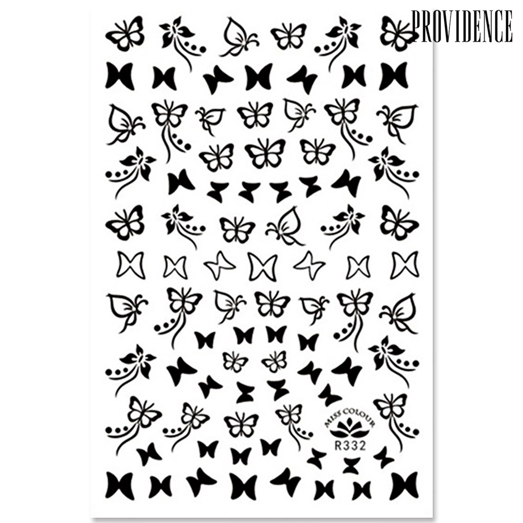 Providence 3D Beauty Butterfly Nail Art Stickers Manicure Decal DIY Fingernail Decoration