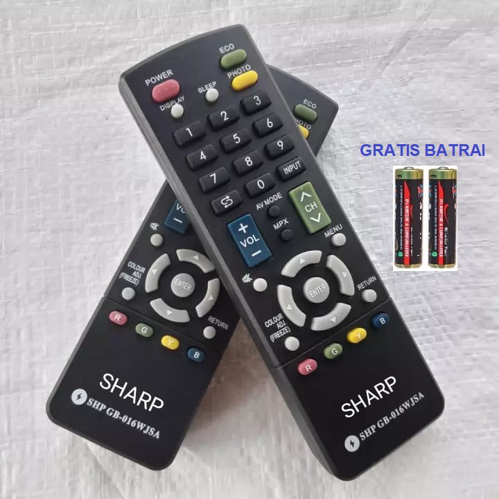 Remote Remot TV Lcd Led SHARP AQUOS Gratis Baterai Tanpa Setting Langsung Konek Ke TV_MGM27