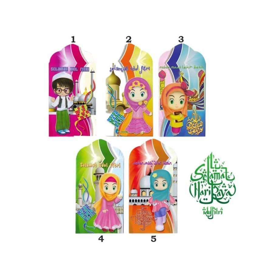 

Amplop Lebaran Murah Angpao Idul Fitri KARAKTER Isi 8 Pcs KECIL 34.15