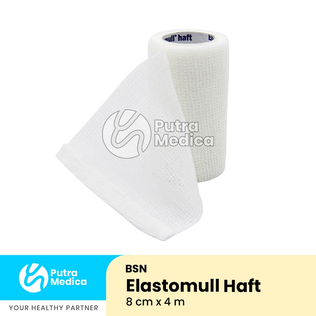 BSN Elastomull Haft 8cmx4m / Pembalut Luka Cedera / Perban Kohesif