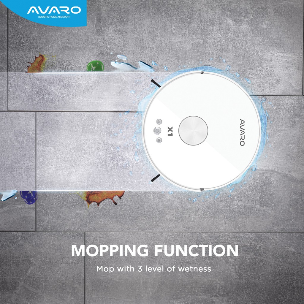 AVARO X1 Robotic Vacuum Cleaner Mapping With Auto Empty Station