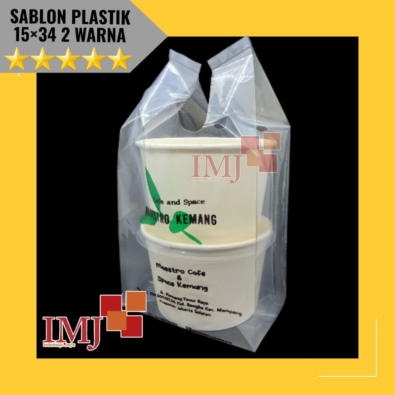 SABLON PLASTIK 15x34 PE SABLON KRESEK 15×34 BENING