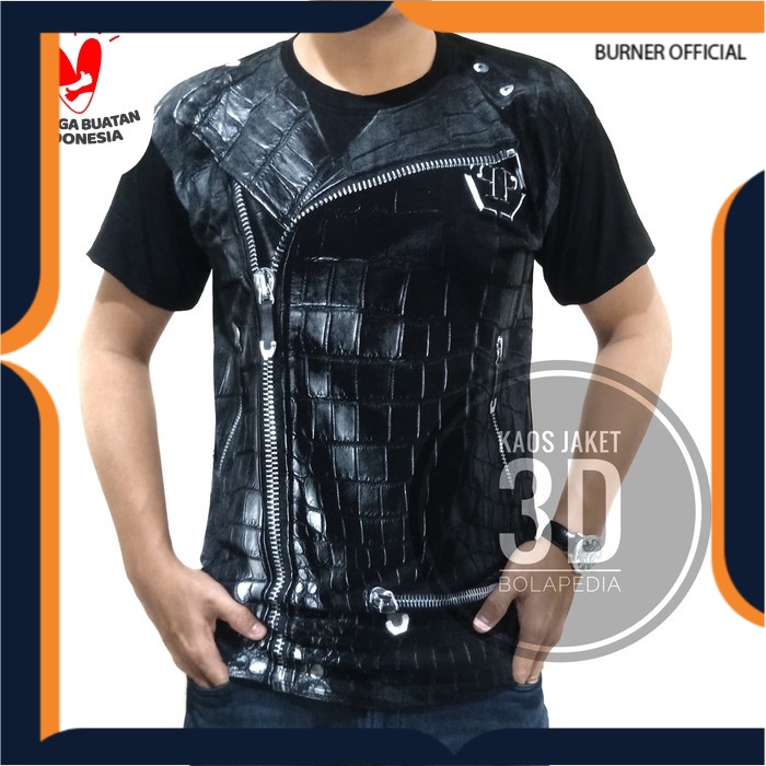 Kaos JAS JUDIKA ROCKER 3D / Baju distro pria Vest casual lengan pendek band