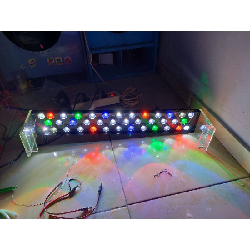 Lampu LED HPL 80cm 25watt, 36watt, 50watt - full lensa sesuau keinginan ,aquascape atw aquarium laut
