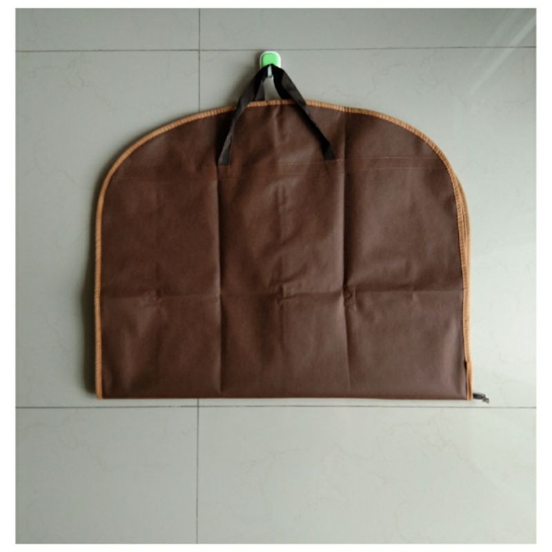 Cover jas pelindung jas baju sarung jas baju warna COKLAT