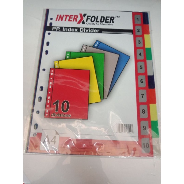 

PP Index Devider Inter-X Folder A4