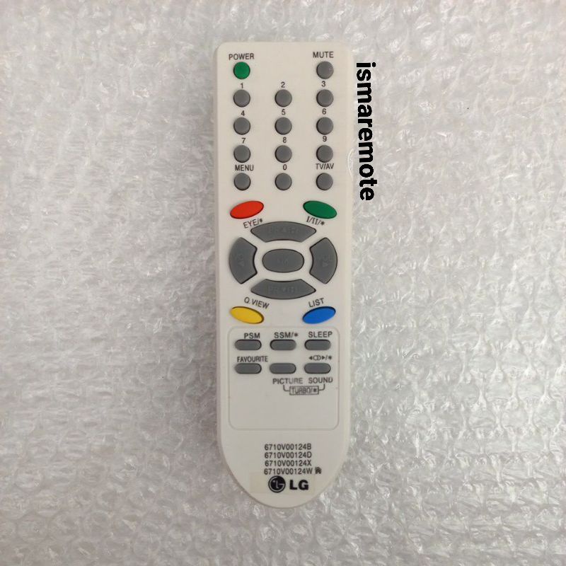 REMOT  REMOTE TV LG TABUNG SLIM FLAT  6710V00124D / X / W / B