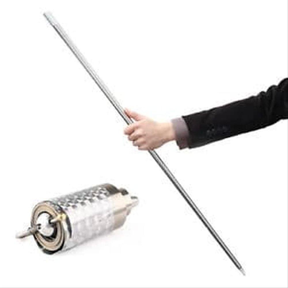 Tongkat Sihir Sulap Magic Stick Appearing Metal Cane Panjang 120cm - SILVER