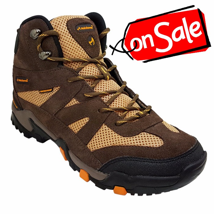 SEPATU GUNUNG MOKZHAWARE BLUESKY BROWN WATERPROOF WP ORIGINAL HIKING
