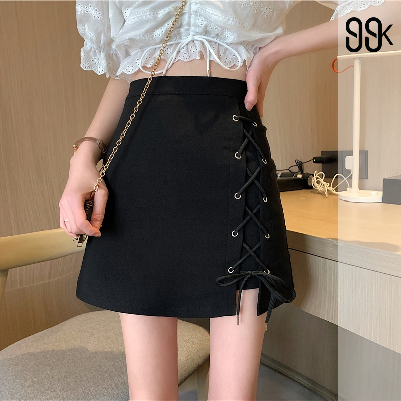 A-Line Skirt Rok Simpul Tali 2713 (S/M/L/XL)