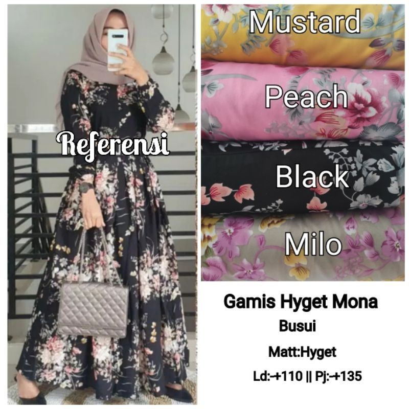 gamis bunga sakura
