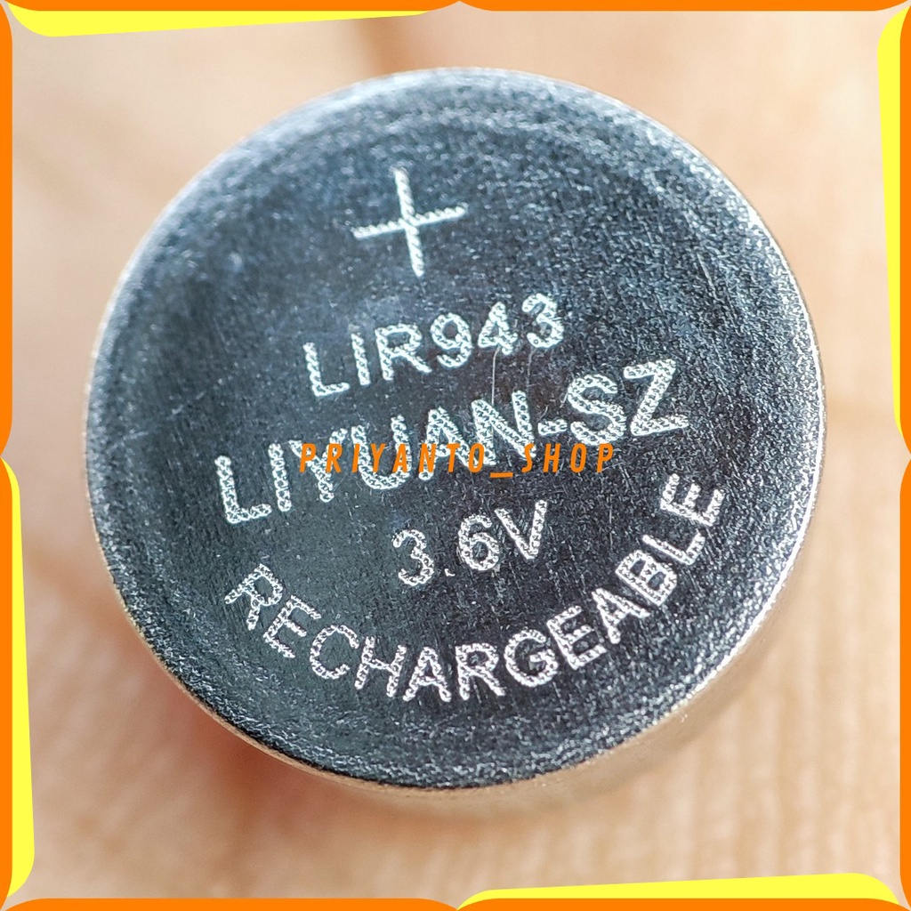 BATTERY BATERAI LIR943 LIR940 RECHARGEABLE