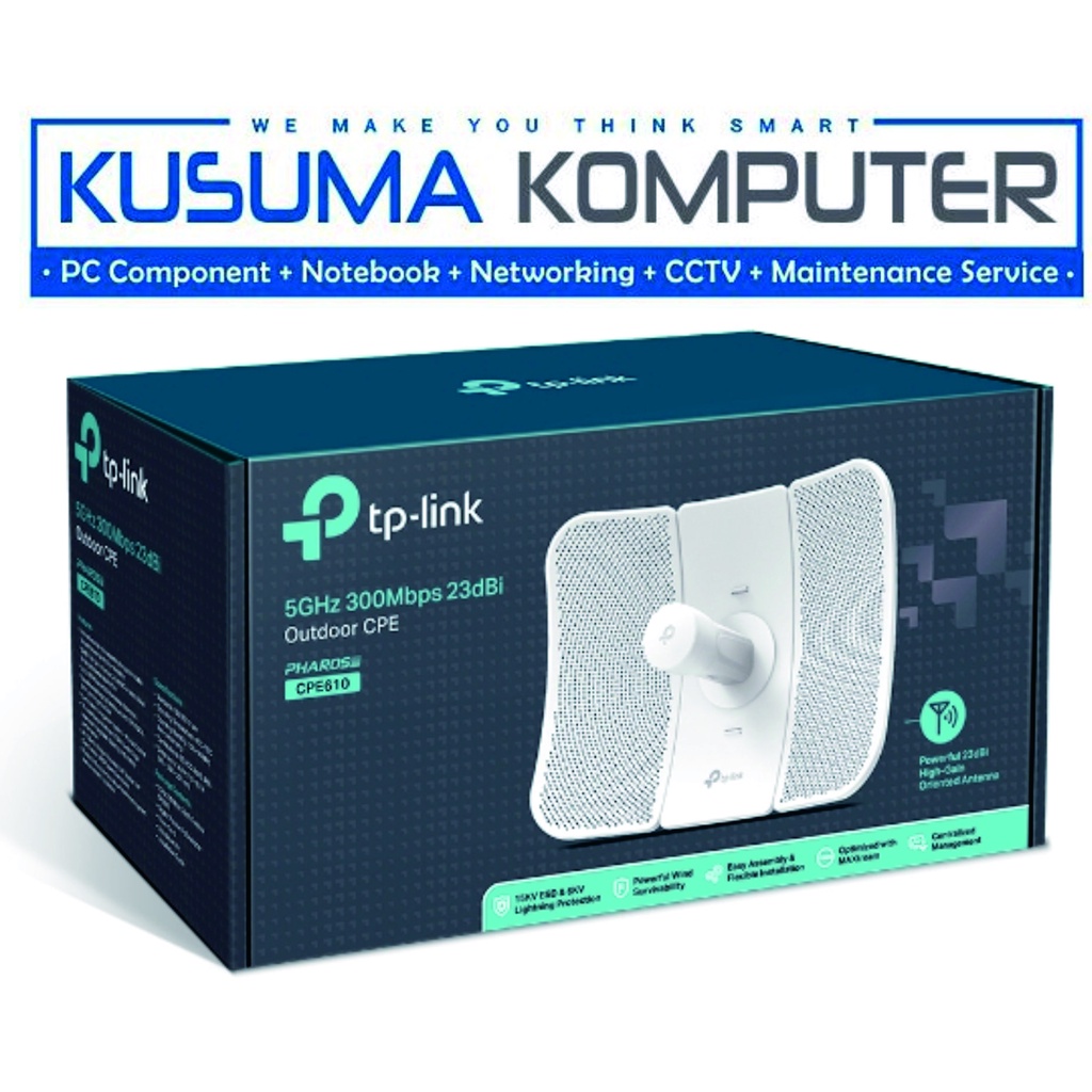 Tp Link CPE610 5GHz 300Mbps 23dBi Outdoor CPE