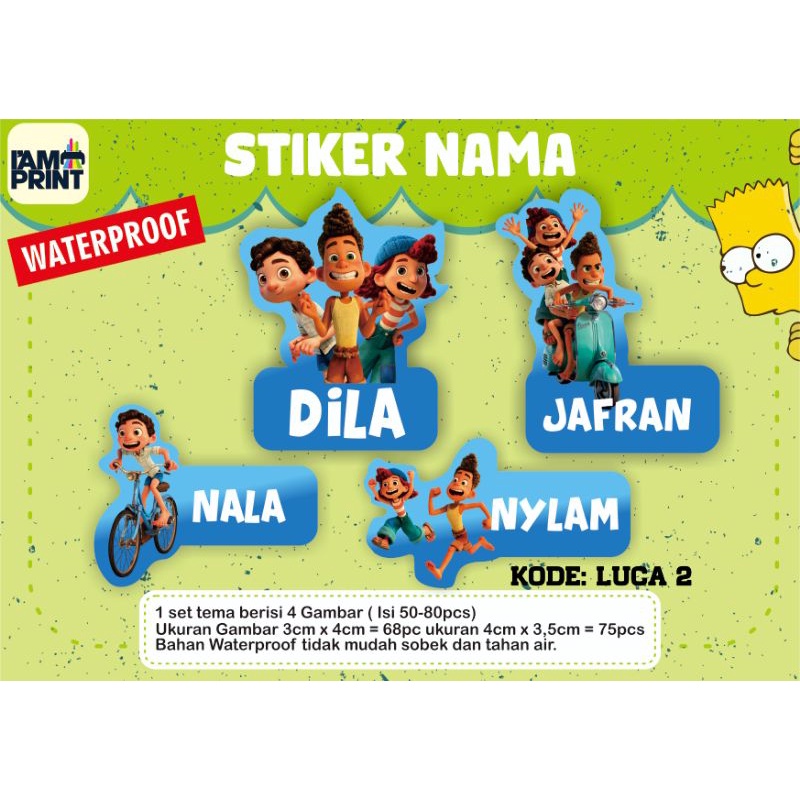 

STIKER NAMA ANAK CUSTOM ISI BANYAK WATERPROOF