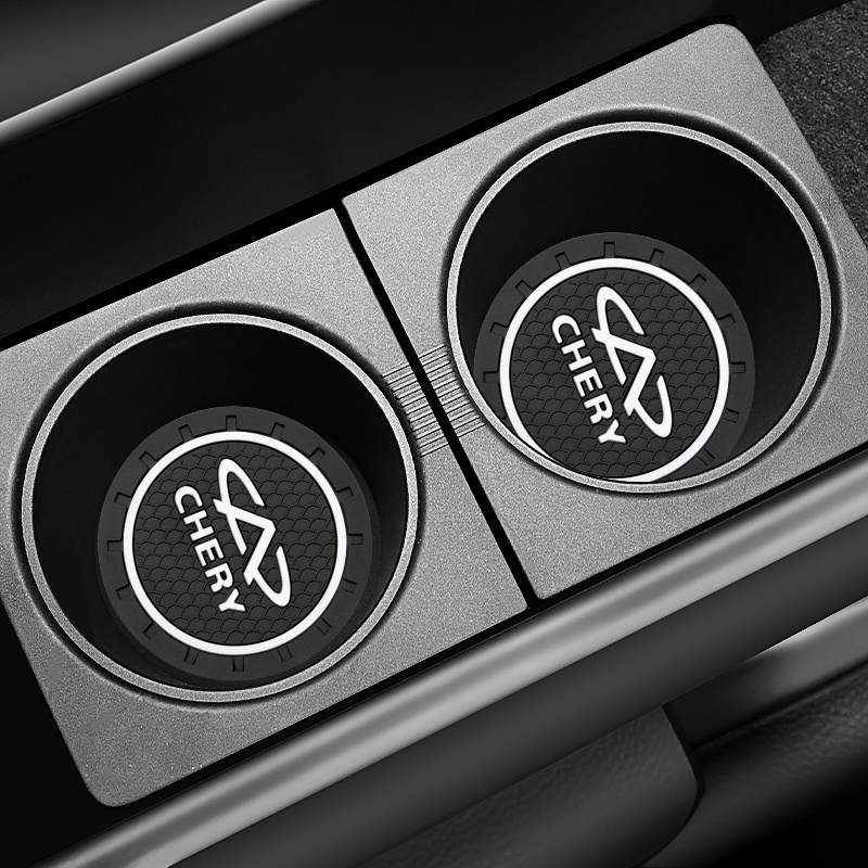 2 Pcs holder Botol Air Bahan Silikon anti slip Untuk Chery Tiggo 2 3 4 5 Pro 8 3x A1 QQ Arrizo Guar E3 E5