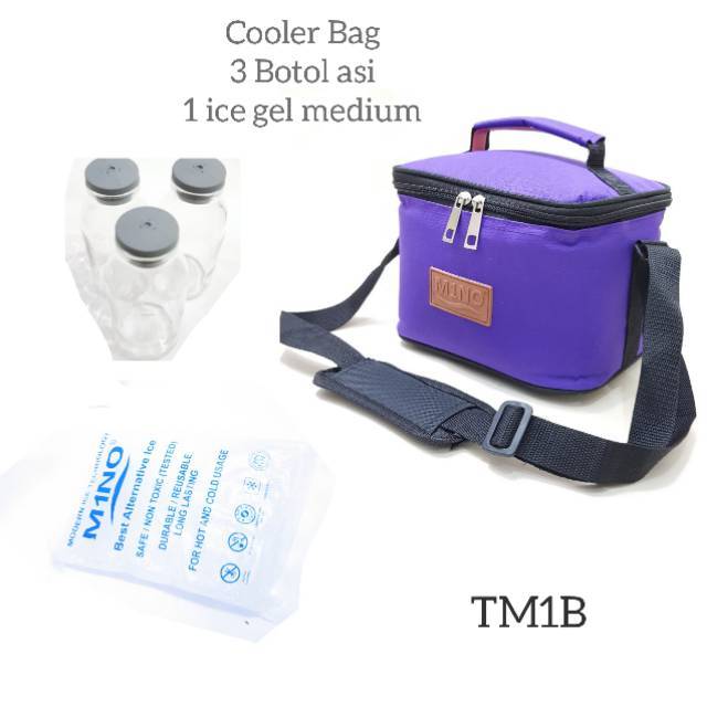 Paket Tas asi Cooler bag mini + 3 ICE GEL MEDIUM / COOLER BAG ASI PAKET TM3/TM1B S1