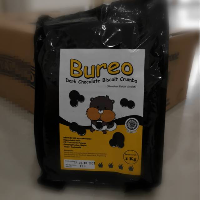 

Bureo / Bubuk Biskuit HitamOreo/ Biscuits Crumbs Kemasan 1Kg