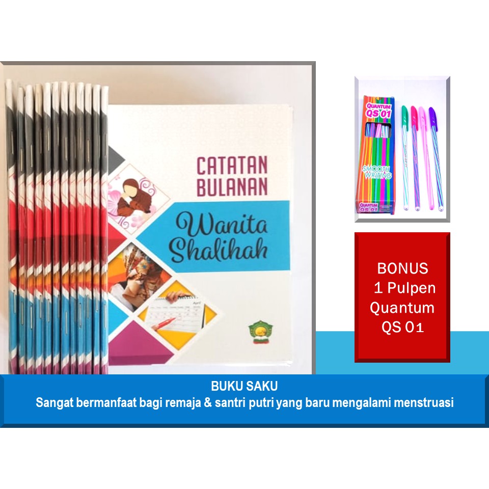 Catatan Bulanan Wanita Sholikah Sholihah Shalihah tentang Haid Nifas Buku Saku Karya Pondok Lirboyo