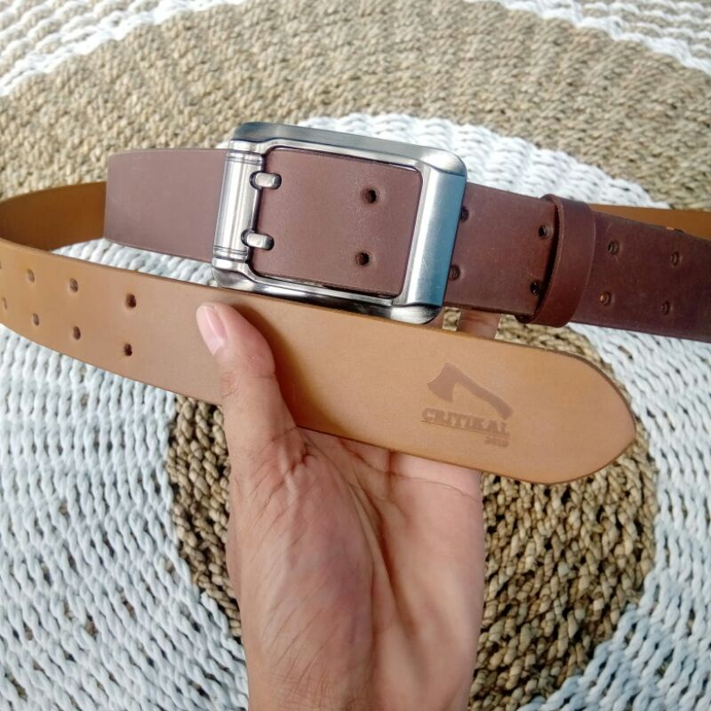 Critikal Ikat pinggang Pria Ikat pinggang kulit Sabuk kulit selapis