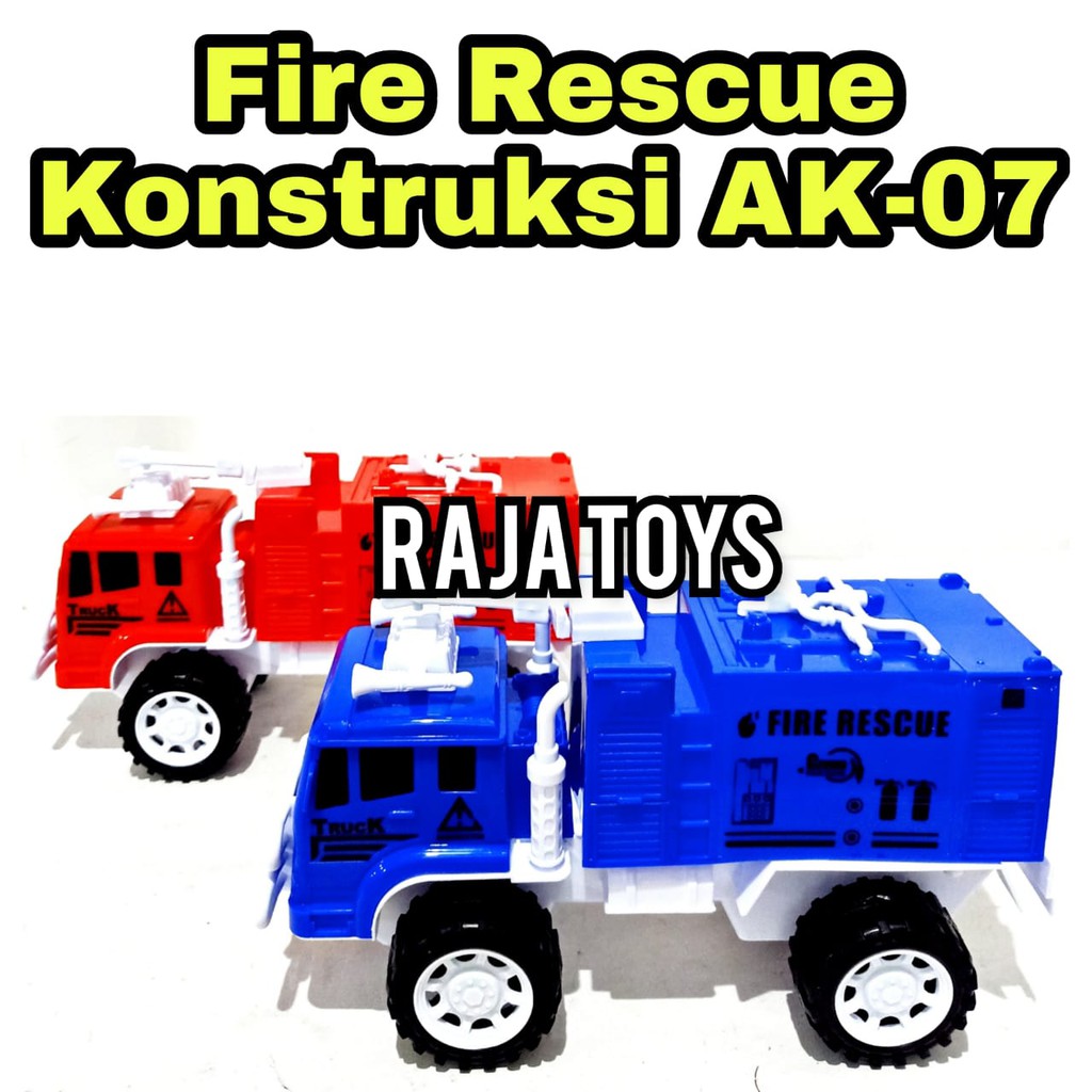MAINAN TRUCK DAMKAR KONSTRUKSI - FIRE RESCUE AK 07