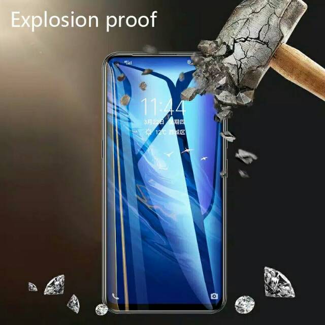 TEMPERED GLASS FULL COVER 9D FULL GLUE VIVO V19 Z1 PRO