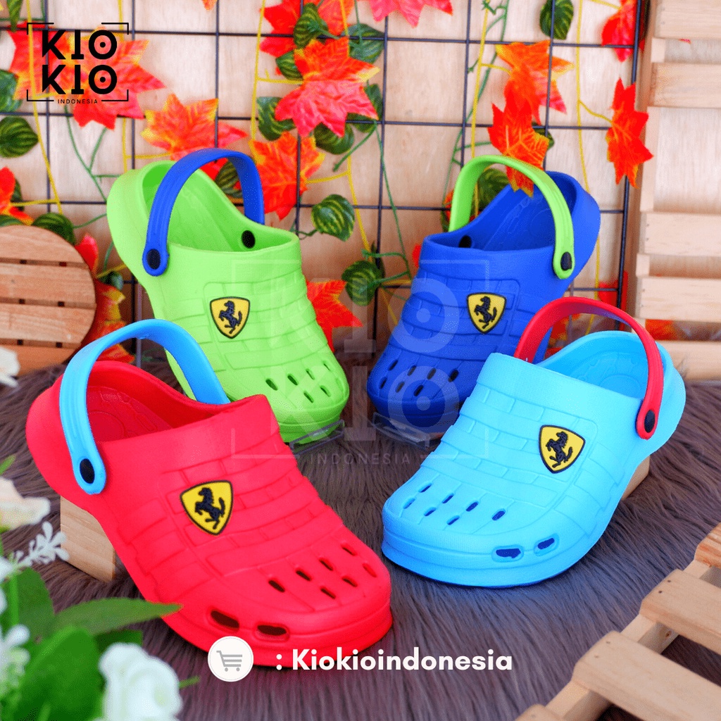 Sandal Sepatu Anak bakpao Karet / Sandal Baim Anak / Sandal Kodok Anak Empuk Nyaman Anti Slip size 30 s/d 35