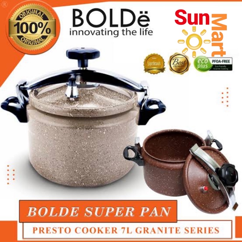 BOLDE SUPERPAN PANCI PRESTO COOKER 7 L SUPER PAN GRANITE SERIES