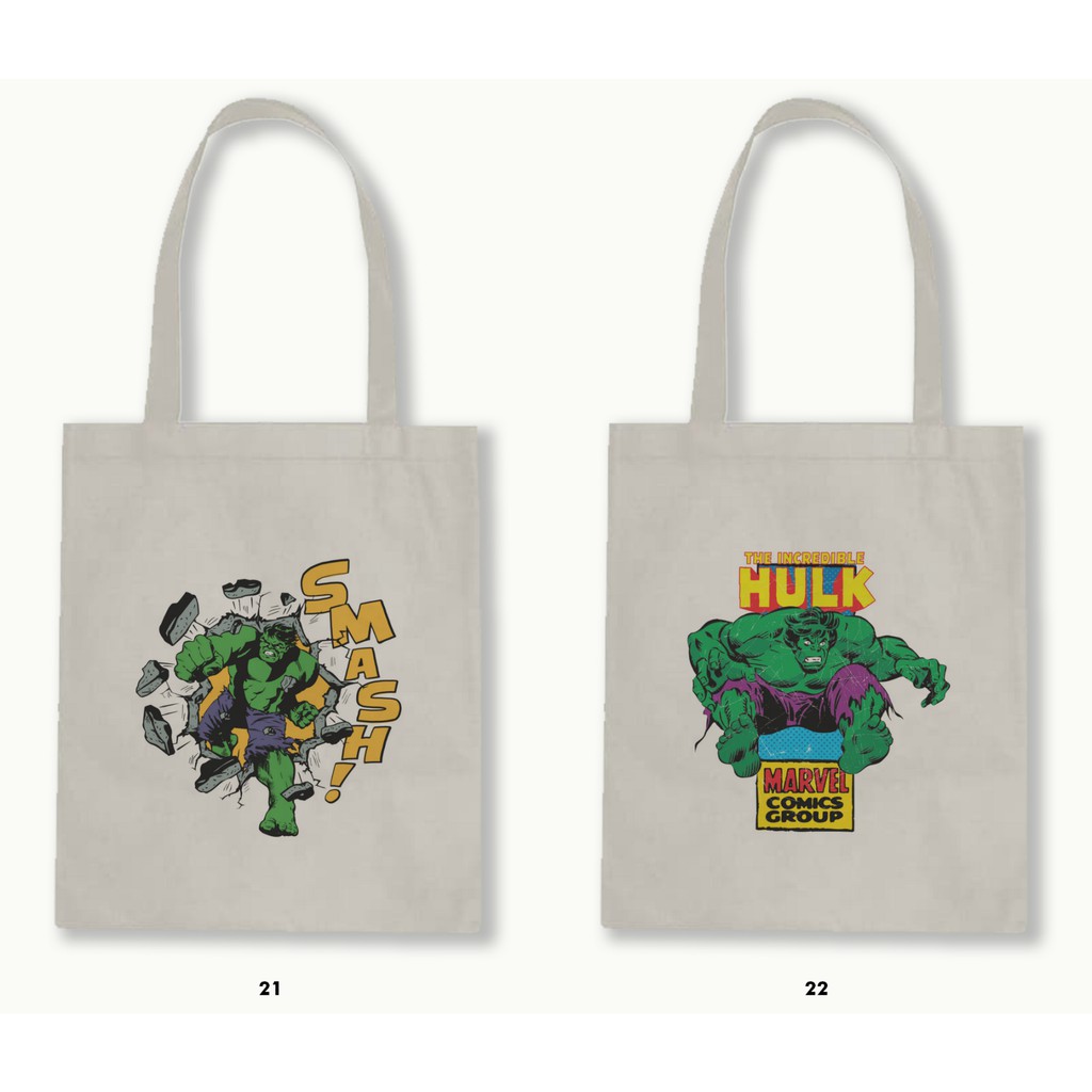 TOTE BAG -MARVEL (COMICS-CAPTAIN AMERICA-IRON MAN-THOR-HULK-SPIDERMAN).02