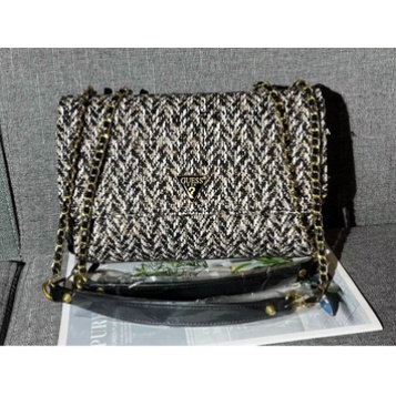 *PGBAGS*TAS SELEMPANG/BAHU WANITA GSS/GUESS* RAJUT RYAN CROSSBODY BAG IMPORT/PREMIUM#155642