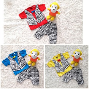 Baju Bayi Setelan Jas Tuxedo Pesta Kondangan Anak Laki Rompi Batik LG