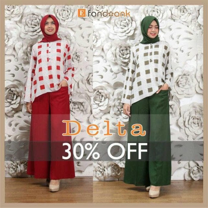 SALE DELTA set by efandoank original baju butik muslimah agrabutik