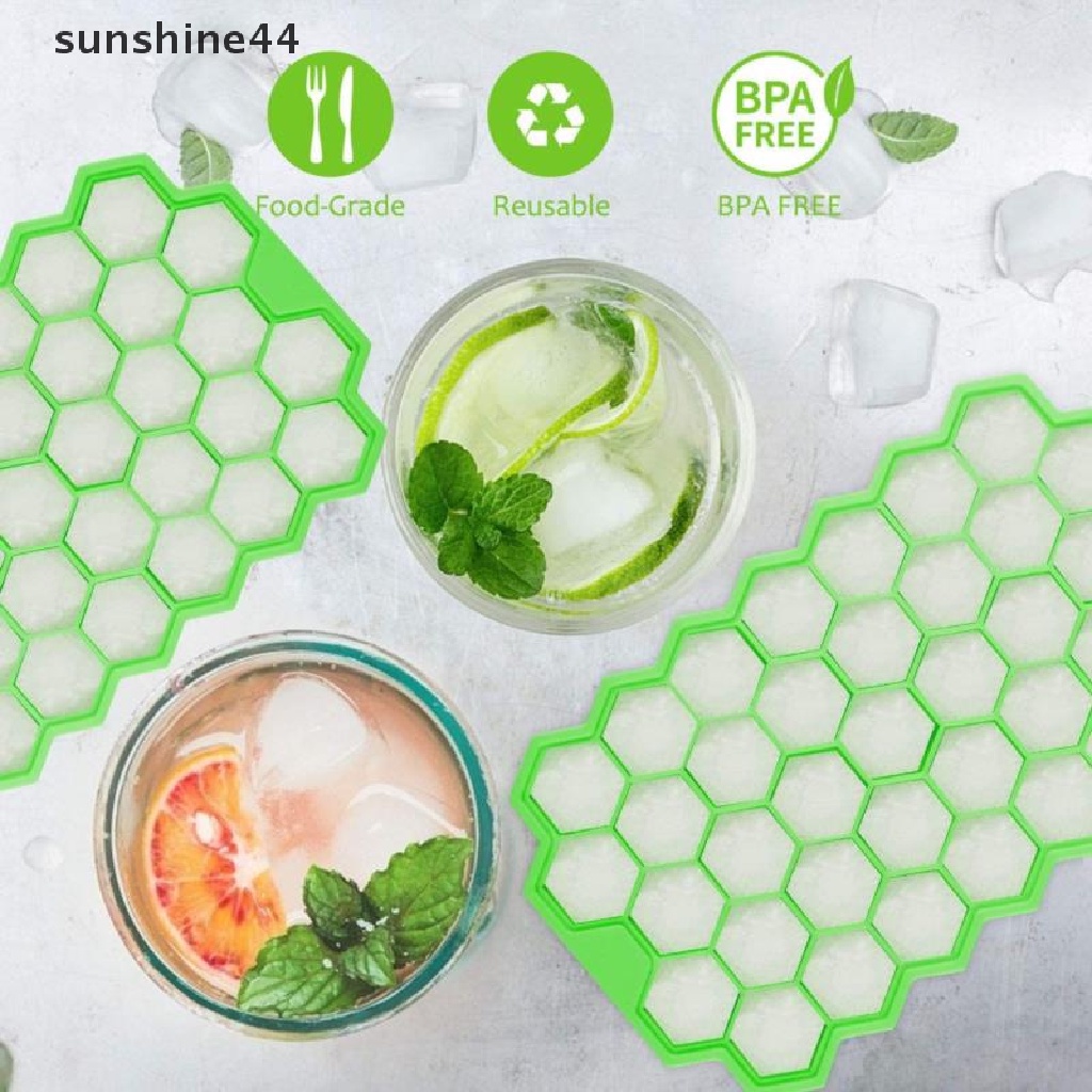 Sunshine Cetakan Es Batu Bentuk Sarang Lebah Bahan Silikon Reusable Removable