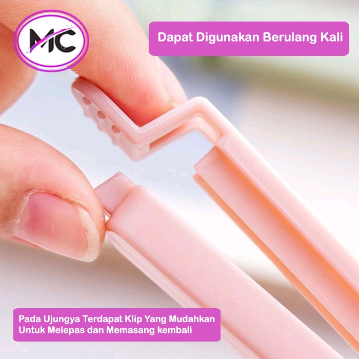 Klip Penjepit Makanan Plastik Bungkus Cemilan Clip Sealing Snack Sealer Segel Jepit Ringan Rapat Anti Angin