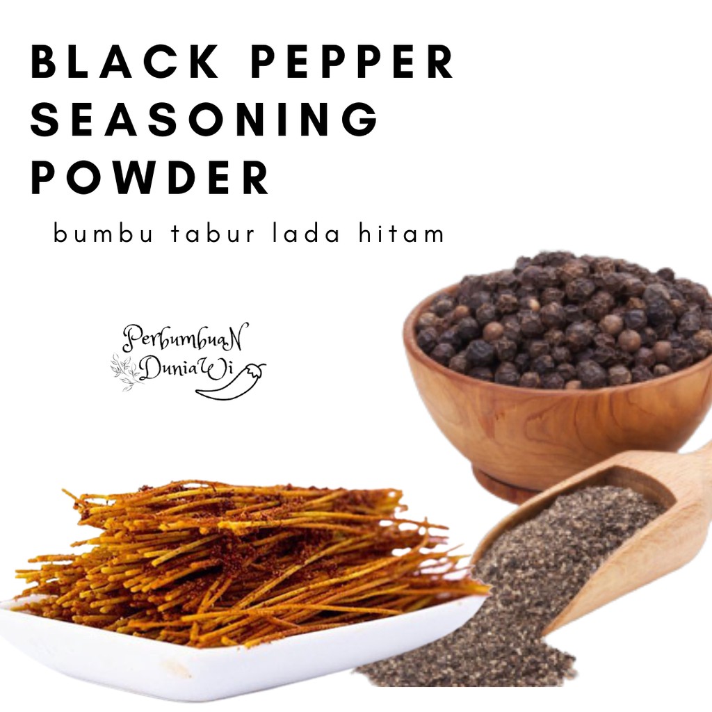 

Bumbu Tabur Rasa Lada Hitam Seasoning Powder Black Pepper 100 Gr Surabaya - Perbumbuan Duniawi