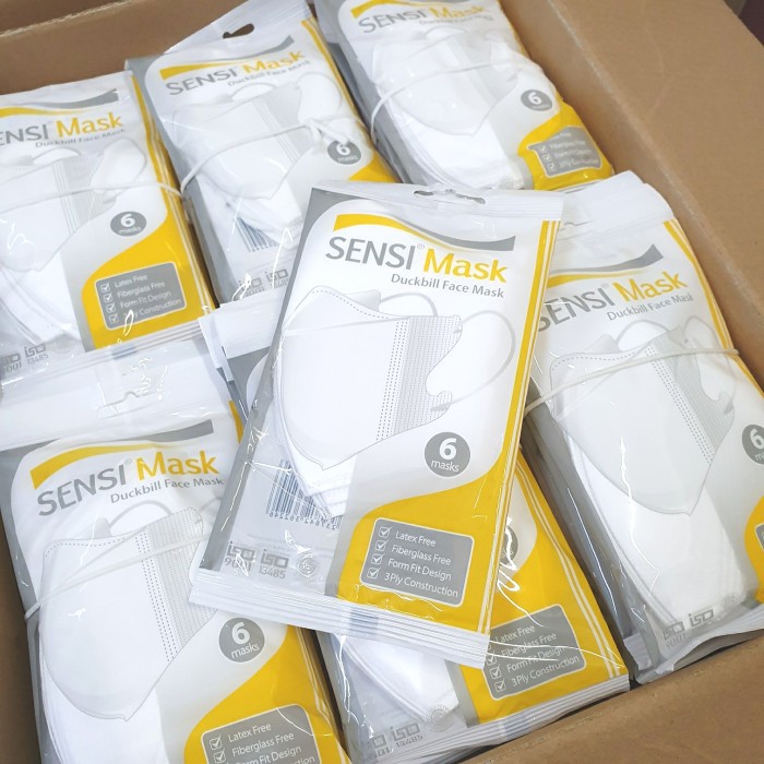 MASKER DUCKBILL SENSI MASKER MEDIS SENSI 6Pcs/Pack