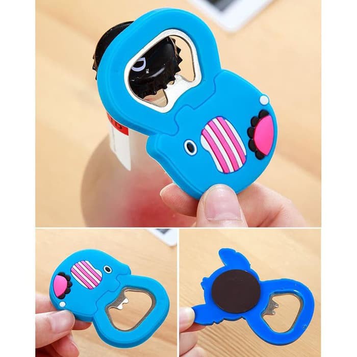 ~ PIYOSHI08 ~ Pembuka Tutup Botol Magnet Karakter Lucu Hiasan Kulkas Bottle Opener PD117