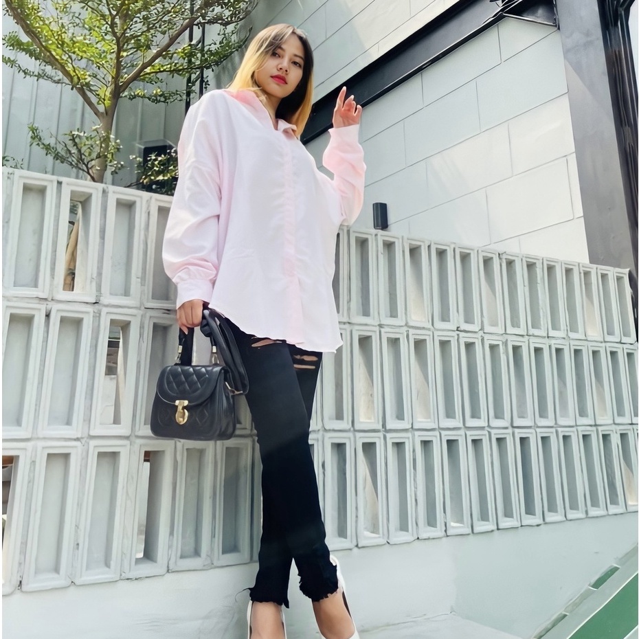 DEXY LOOSE OVERSIZE SHIRT /KEMEJA EVINA/KEMEJA OVERSIZE CASUAL