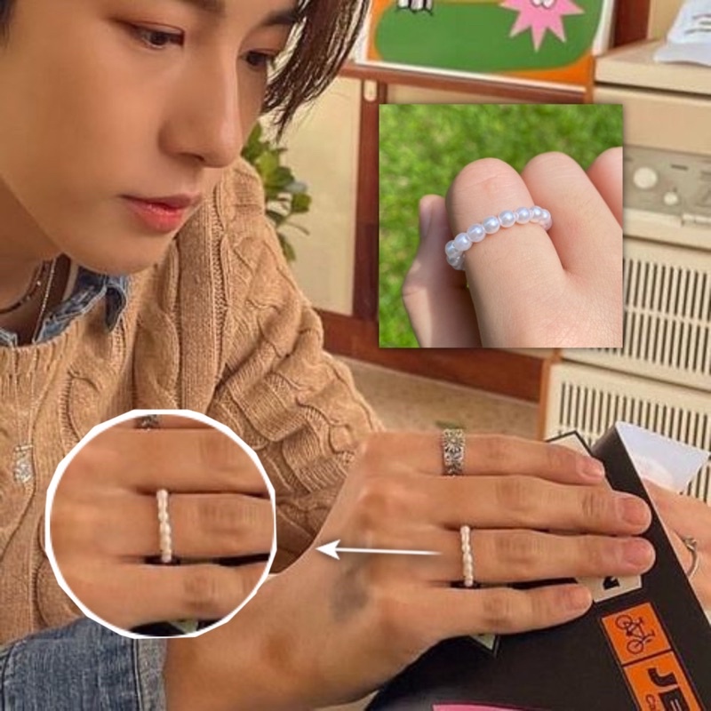 Cincin Manik Manik Aesthetic / Bead Ring Huang Renjun NCT Merch