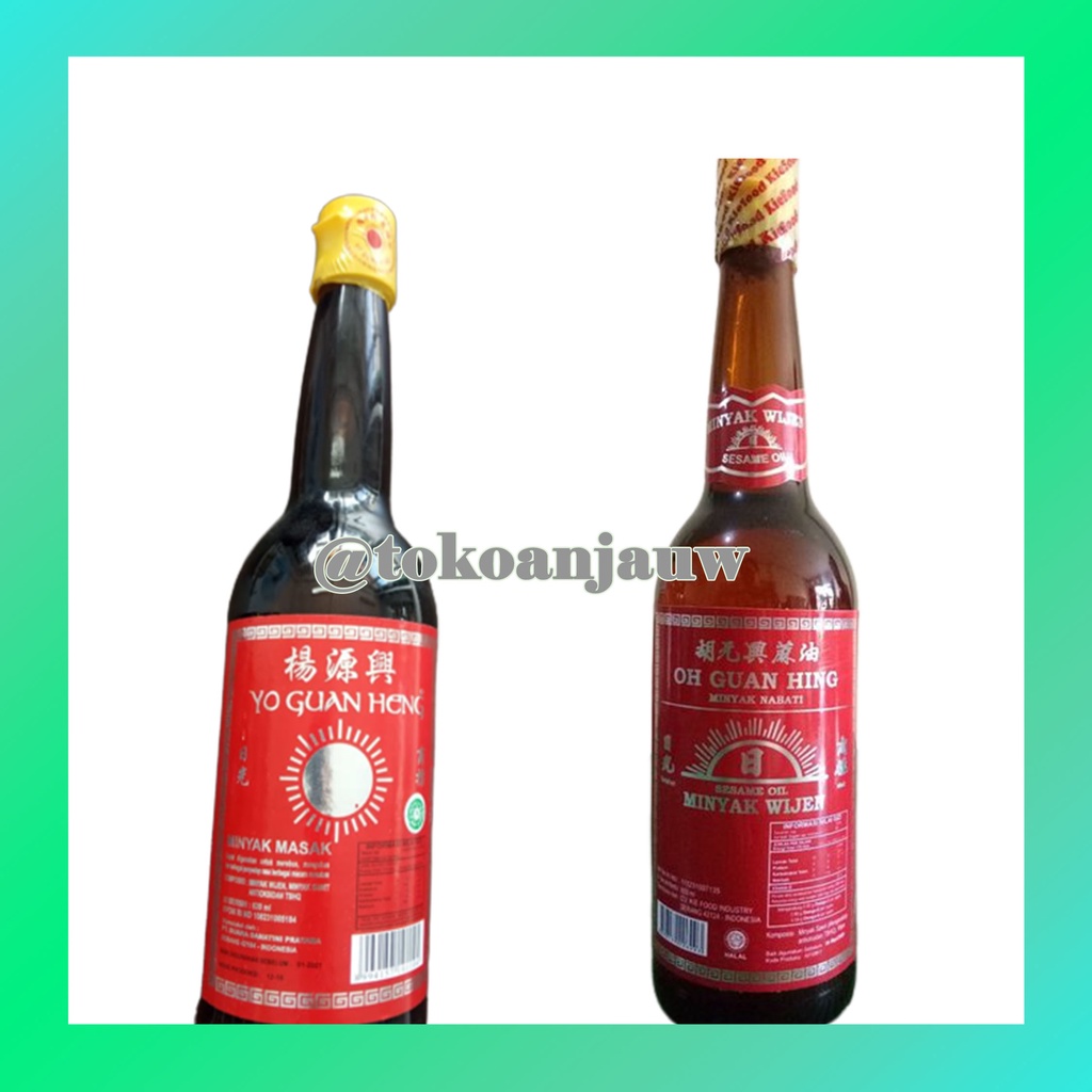 

Minyak Masak / Wijen Matahari Yo Guan Heng / Oh Guan Hing 330/600/620 ml