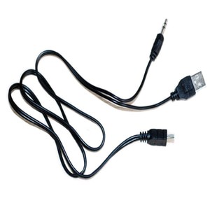 Mini USB to AUX 3.5mm Audio Adapter Cable Kabel Speaker Bluetooth DLL