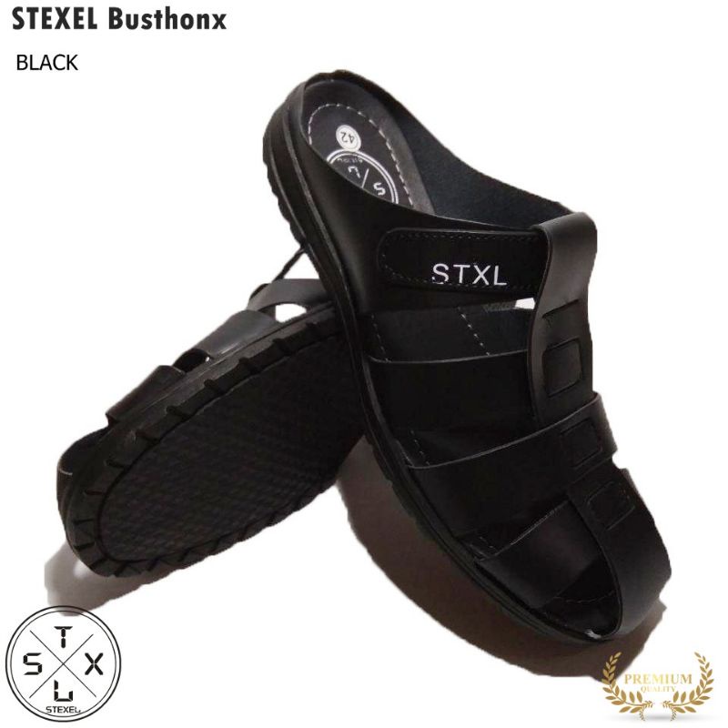 LUBRENE 001 Sandal Slop Pria Casual Kekinian Sendal Slip On Selop Slide Kulit Cowok Cewek Laki Laki 