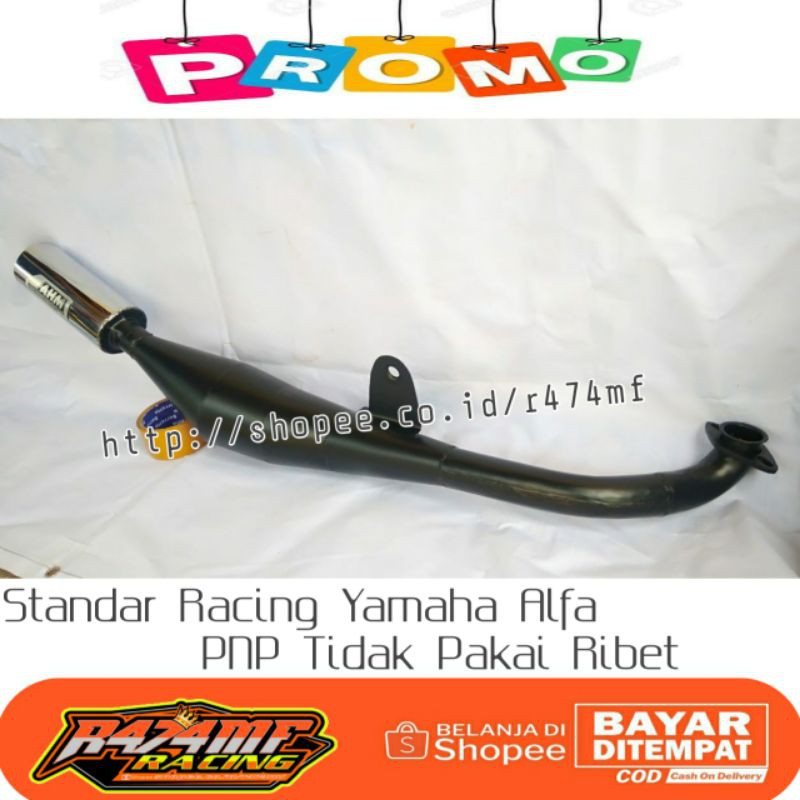 Knalpot Yamaha Alfa Standar Racing AHM / Knalpot Racing Yamaha Alfa Standar Racing AHM /Knalpot Alfa-2