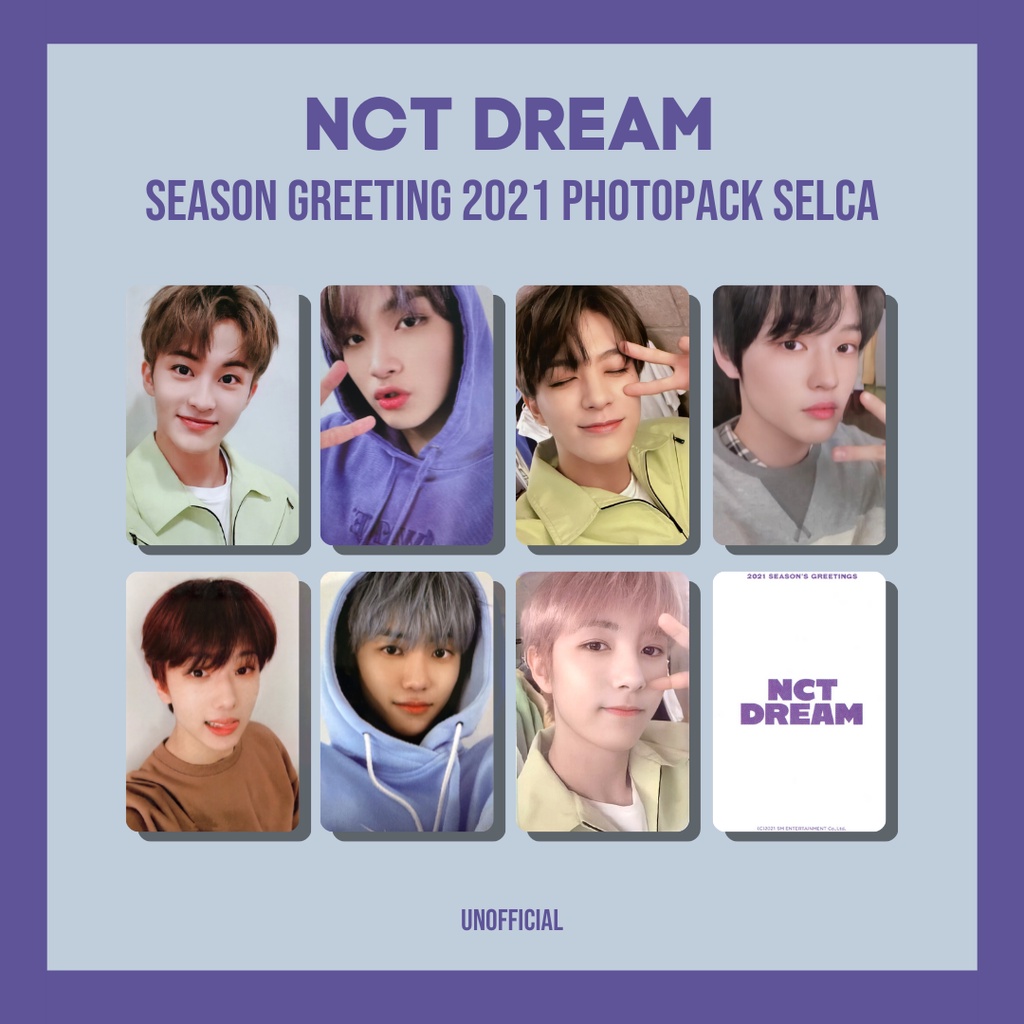 nct dream photopack selca season greeting 2021 unofficial JENO JAEMIN RENJUN JISUNG CHENLE MARK HAEC