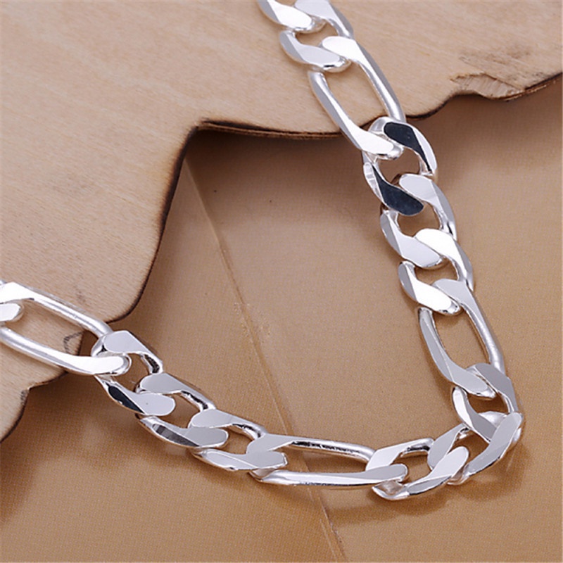 Gelang Bahan Stainless Steel Warna Silver Untuk Pria Dan Wanita