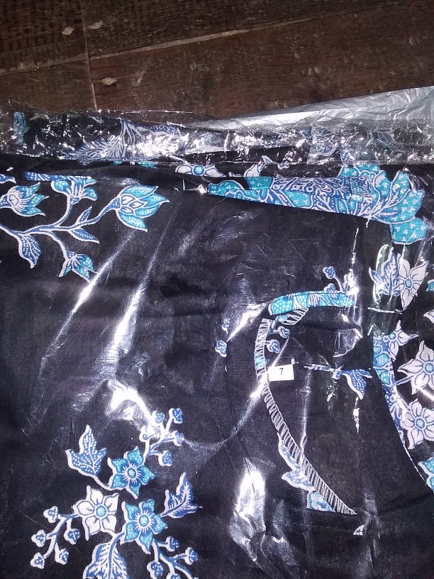 Batik Couple Keluarga Sania Ruffle Ori Ndoro Jowi Dnt Motif Cibulan Biru Termurah Shopee