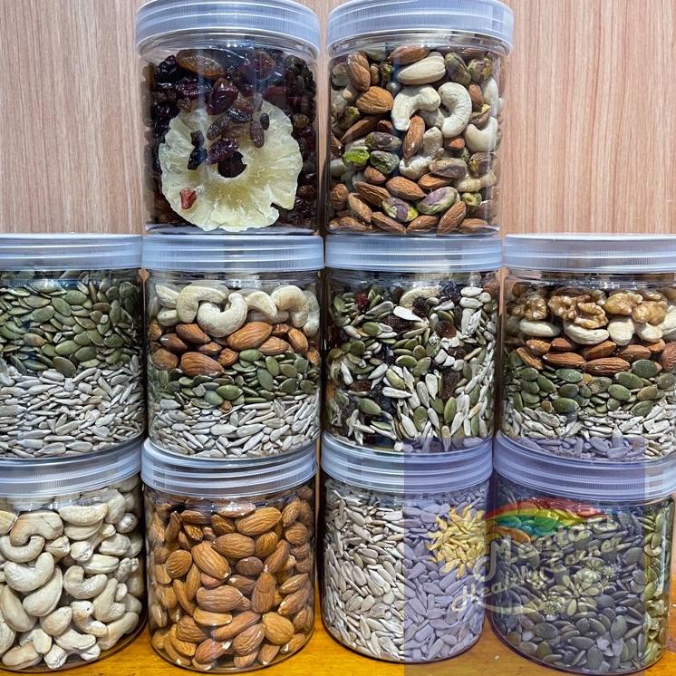 

BIG SALES 9225 Nut Seed Fruit, Snack Sehat Kacang Biji Panggang || Buah Kering || Toples 300Gr ㊋