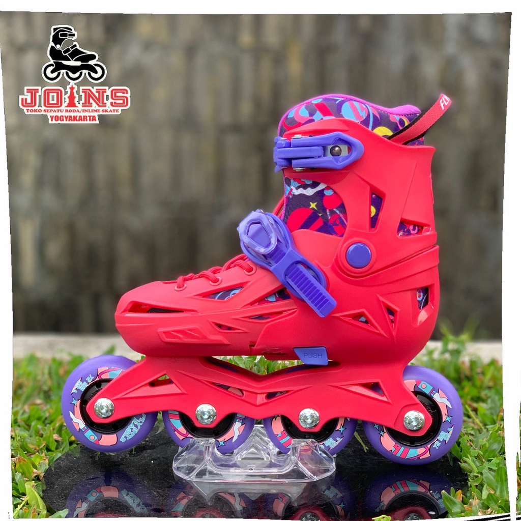 Sepatu Roda Inline Skate Anak Flying Eagle NT2 Pink