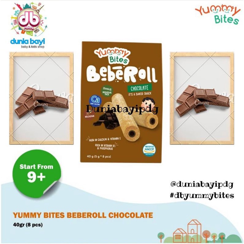 Yummy Bites Beberoll 40 gr  9 bulan+/ yummy bites beberoll